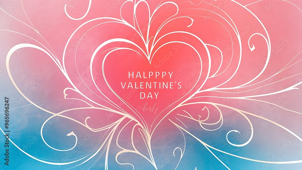 Valentines or wedding day card template. Abstract delicate love romantic holiday gradient pink blue background texture with hearts. Beautiful backdrop with space. Valentines or wedding day card template. Abstract delicate love romantic holiday gradient pink blue background texture with hearts. Beautiful backdrop with space.