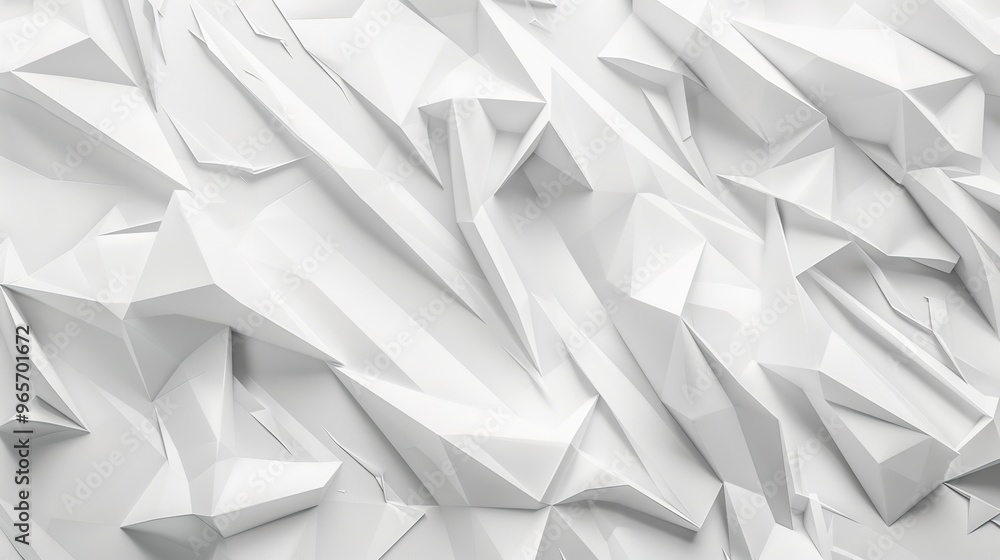 Abstract White Background with Lines and Triangles: Isolated Abstract White Background with Lines and Triangles: Isolated