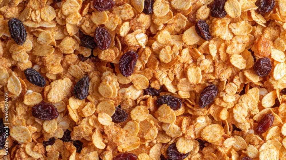 Seamless background of raisin grain and cereal closeup view Seamless background of raisin grain and cereal closeup view
