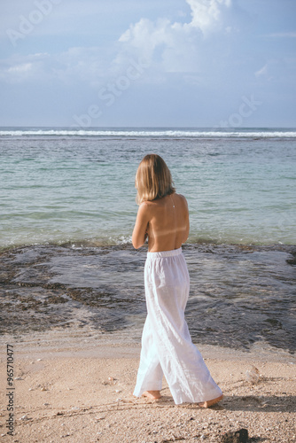 bride on the beach