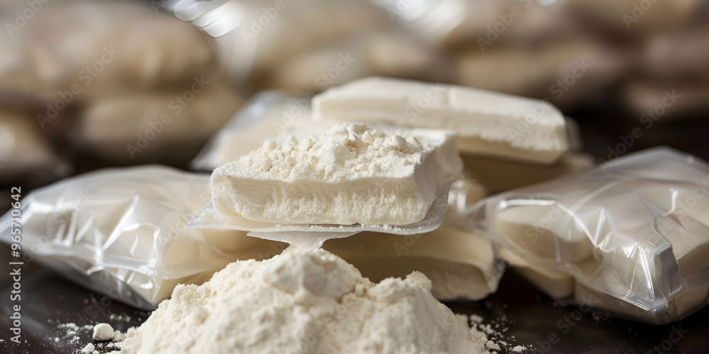 Illicit Drugs in Powder Form Packaged in Small Bags