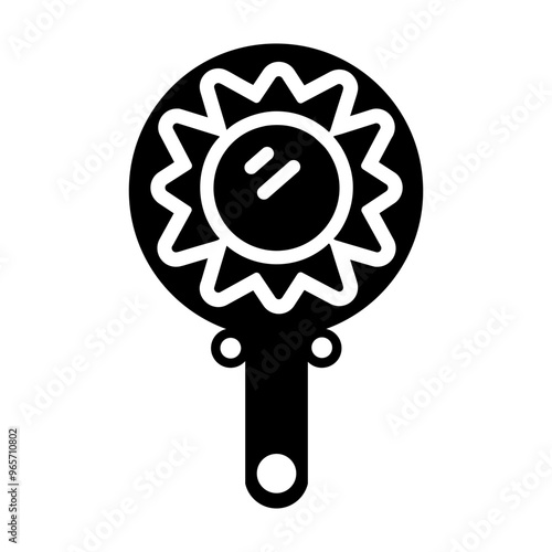 Obsidian mirror filled style icon 
