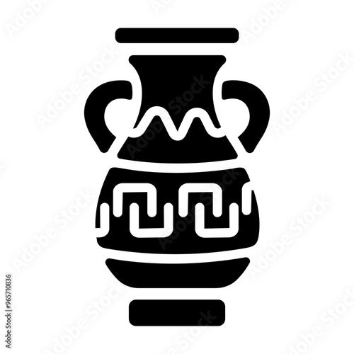 A glyph icon of amphora 