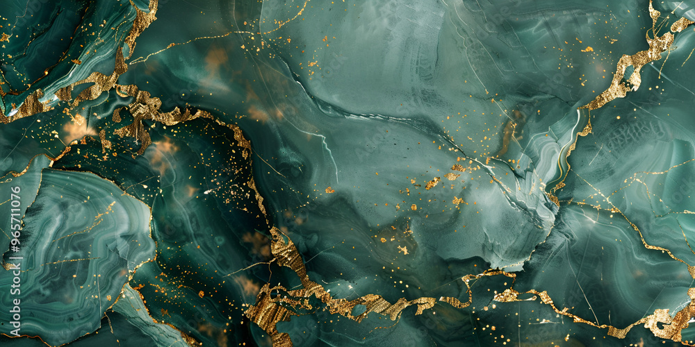 Elegant Green and Gold Marble Texture Elegant Green and Gold Marble Texture