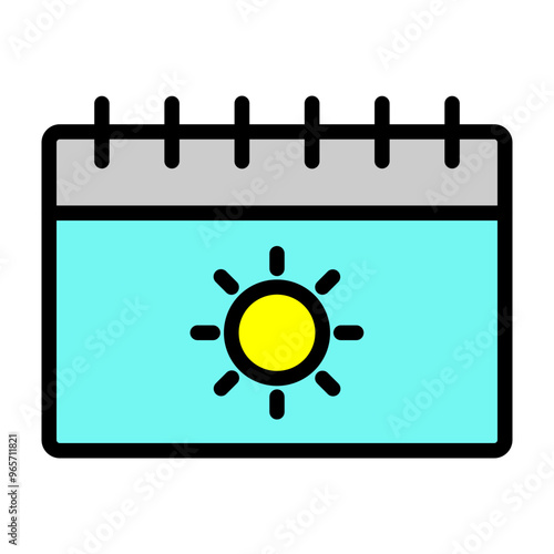 Bright Beginnings Vector Filled Icon Design