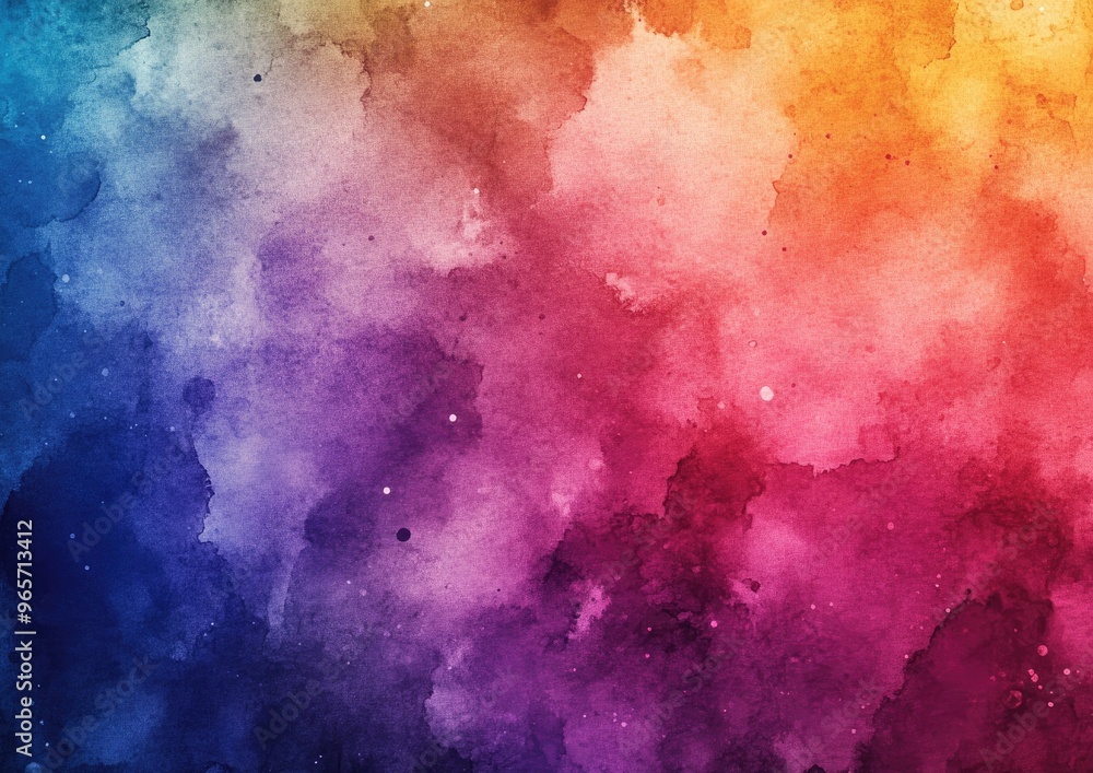 Obraz premium Handcrafted watercolor splash background in vibrant hues