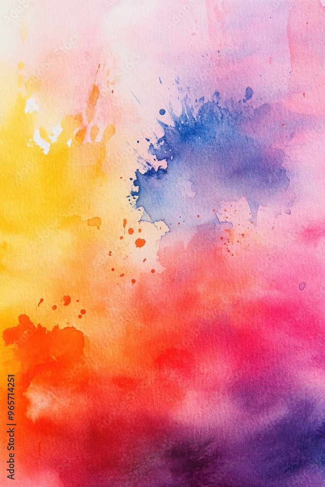 Fototapeta premium Abstract watercolor painting spot