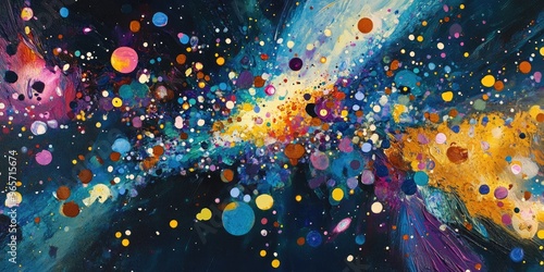 Abstract portrayal of the cosmos photo