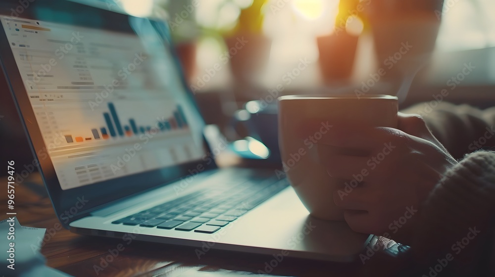 Dedicated Financial Planning and Investment Strategies on Laptop with Coffee Dedicated Financial Planning and Investment Strategies on Laptop with Coffee