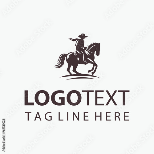 Cowboy Horse Logo