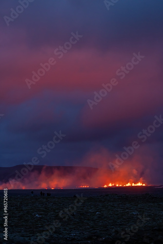August 22 2024 eruption on the Reykjanes peninsula in Iceland