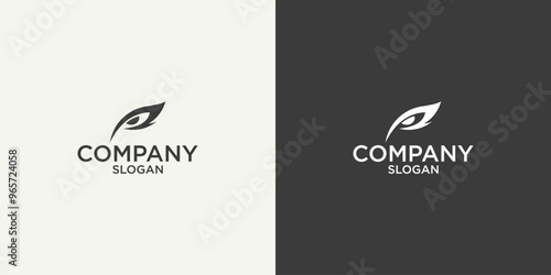 simple eye logo vector design