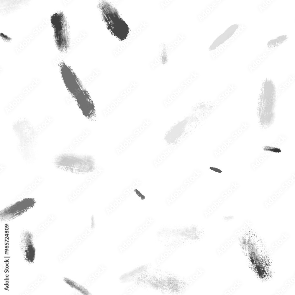 Isolated monochrome abstract brushstroke stains Isolated monochrome abstract brushstroke stains