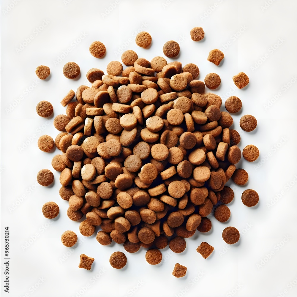 dry dog food isolated on a white background dry dog food isolated on a white background