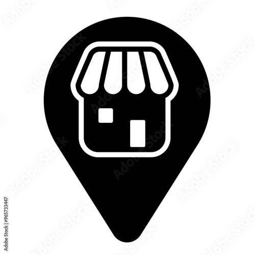 Branch Location icon, bussines franchise
