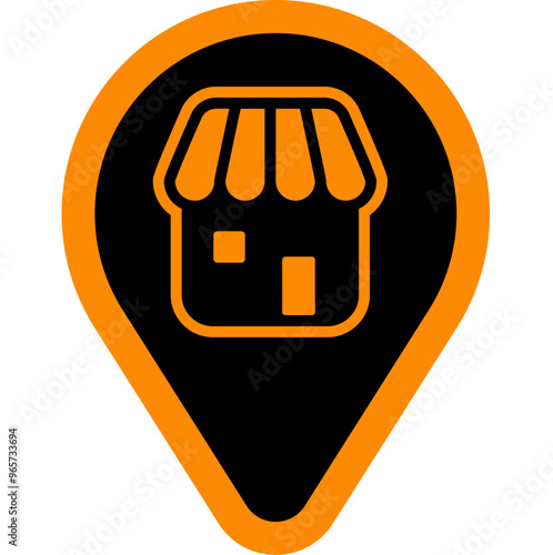 Branch Location icon, bussines franchise