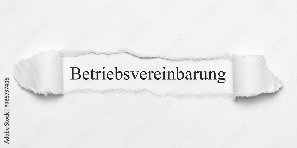 Obraz premium Betriebsvereinbarung