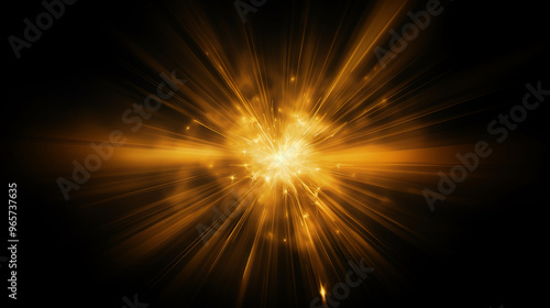  golden light radiating outward from a center point