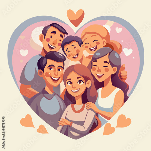 Emotions of people. Love