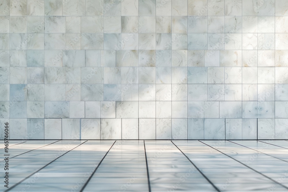 Fototapeta premium Tile wall architecture backgrounds.