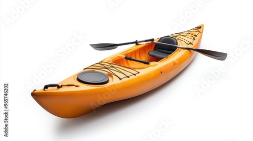 Kayak boat isolated over white background