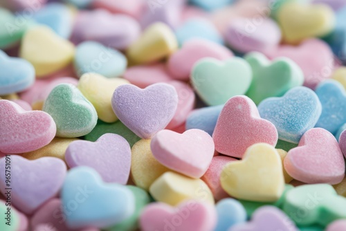 Heart-Shaped Candy for Valentines Day