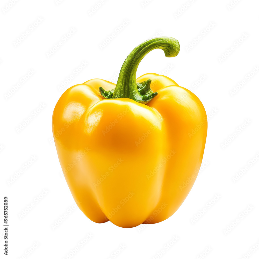 Fresh Yellow Bell Pepper Isolated