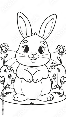 bunny coloring book 