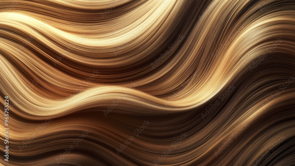 A close-up of flowing, luxurious hair in shades of brown and blonde, creating an abstract background with soft waves. A close-up of flowing, luxurious hair in shades of brown and blonde, creating an abstract background with soft waves.