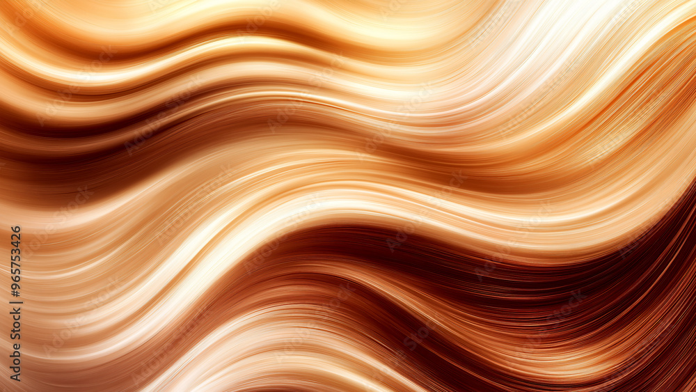 Close-up of smooth, shiny hair with golden blonde tones/ Close-up of smooth, shiny hair with golden blonde tones/