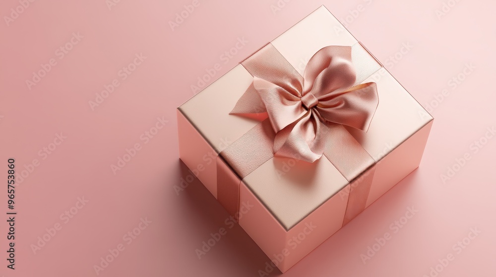 Personalized Gift Box with Name Engraving - Elegant Wrapped Present in 3D Illustration Personalized Gift Box with Name Engraving - Elegant Wrapped Present in 3D Illustration