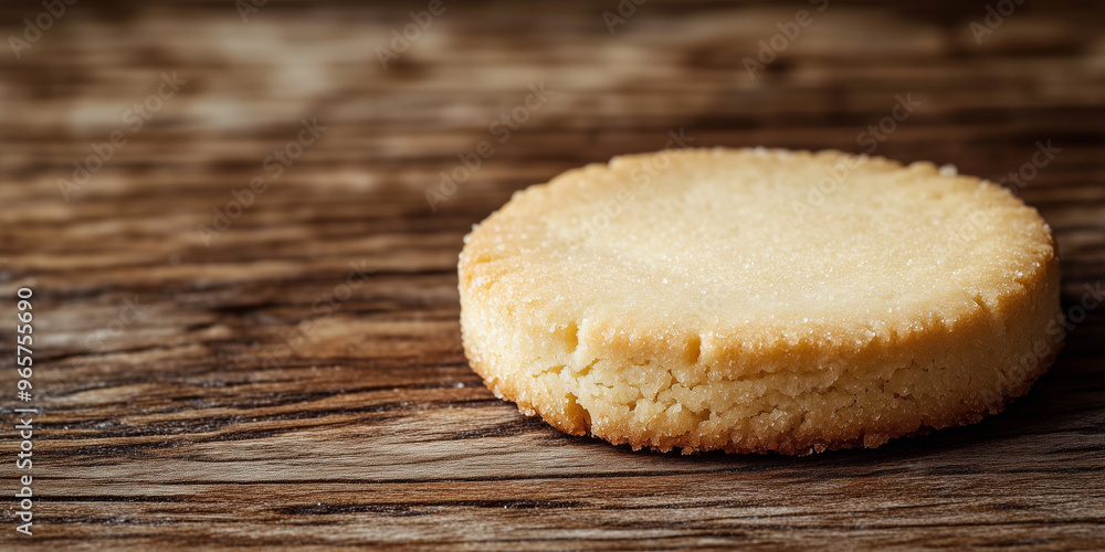 Close-up of a shortbread cookie showing its smooth texture Close-up of a shortbread cookie showing its smooth texture