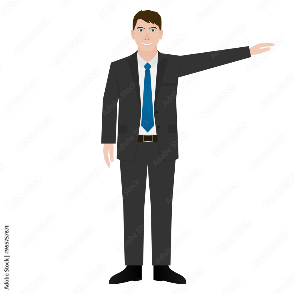 Taxi Service. Businessman is Waiting for a Taxi. Calling Taxi. Vector Illustration. Taxi Service. Businessman is Waiting for a Taxi. Calling Taxi. Vector Illustration.