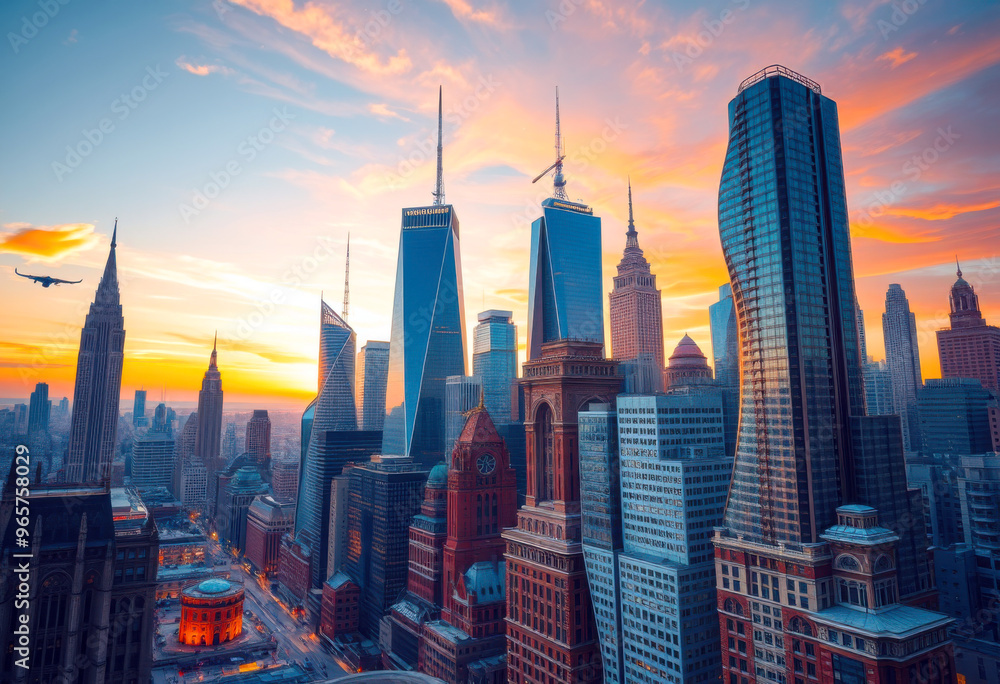 Fototapeta premium Twisting Skylines