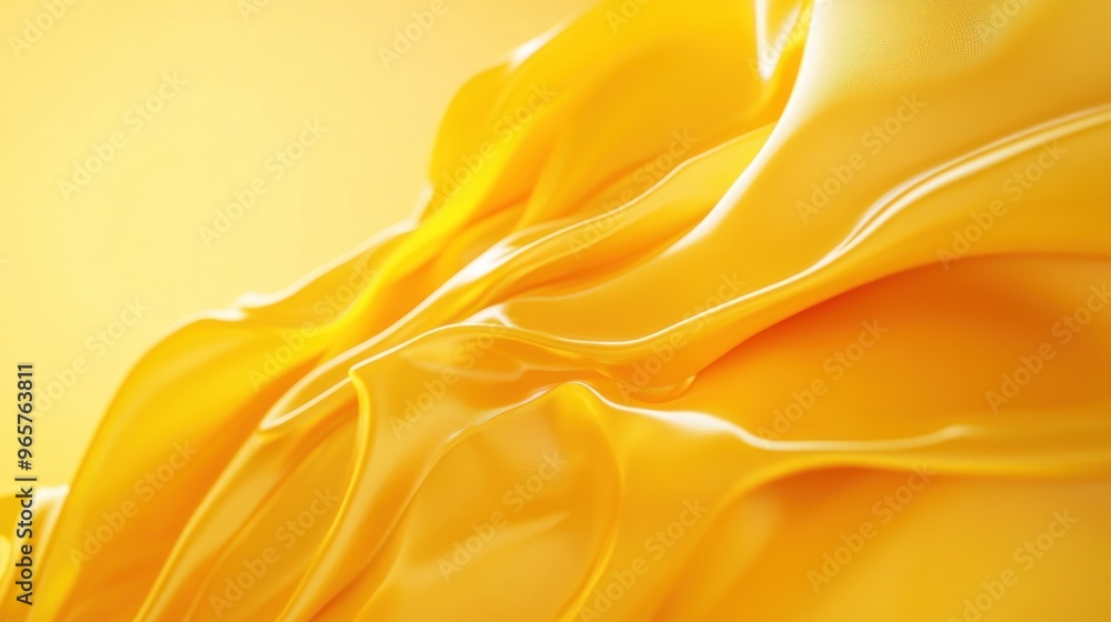 Obraz premium Abstract Yellow Fabric Drape