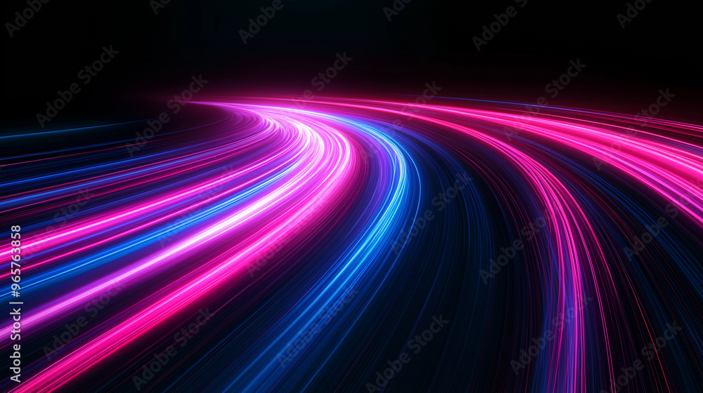 A colorful, swirling line of light that appears to be moving A colorful, swirling line of light that appears to be moving
