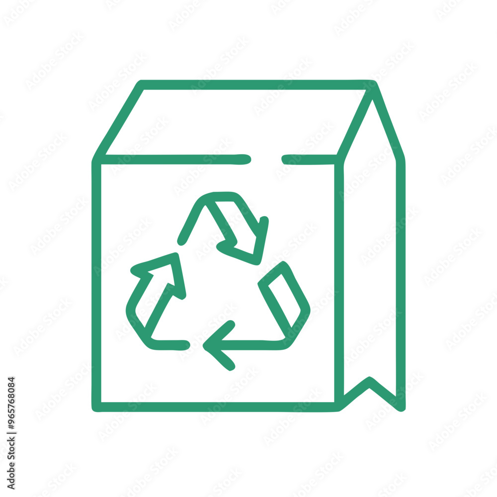 Recycled Paper Wrapping Icon

