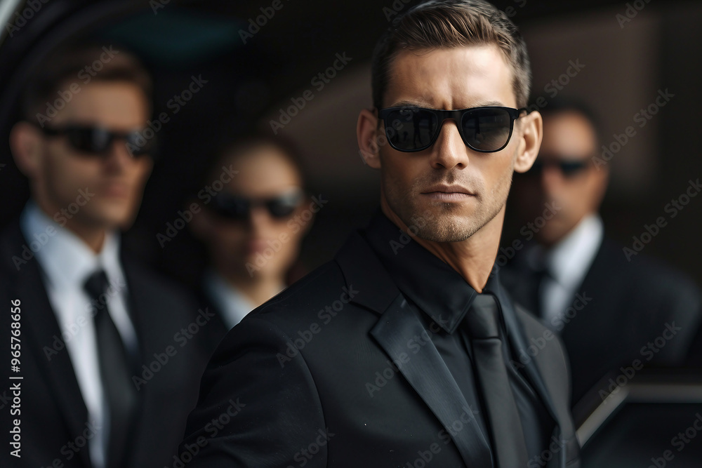Man providing security to the country and president generative AI concept Man providing security to the country and president generative AI concept