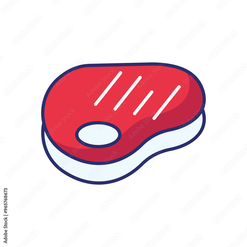 Steak vector icon stock illustration