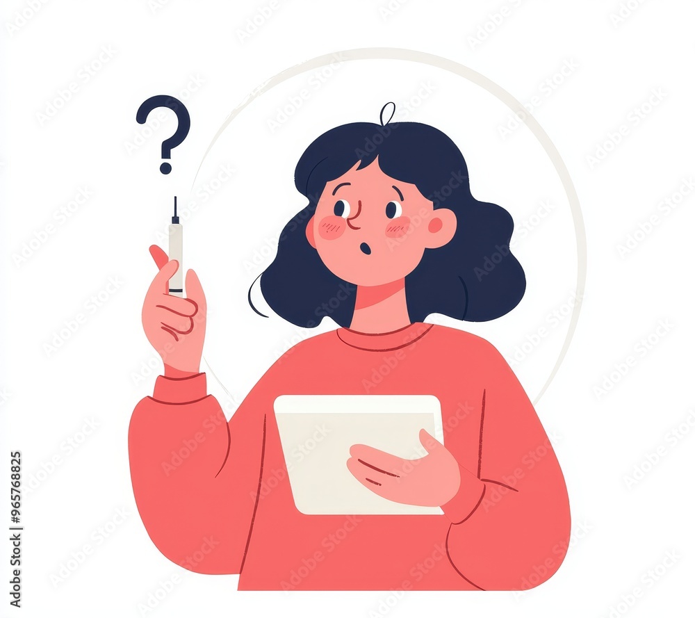 An intelligent woman with a tablet computer completes an online questionnaire or takes an online test on the University's website An intelligent woman with a tablet computer completes an online questionnaire or takes an online test on the University's website