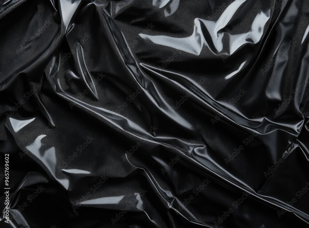 Black shiny fabric flowing creating abstract background Black shiny fabric flowing creating abstract background