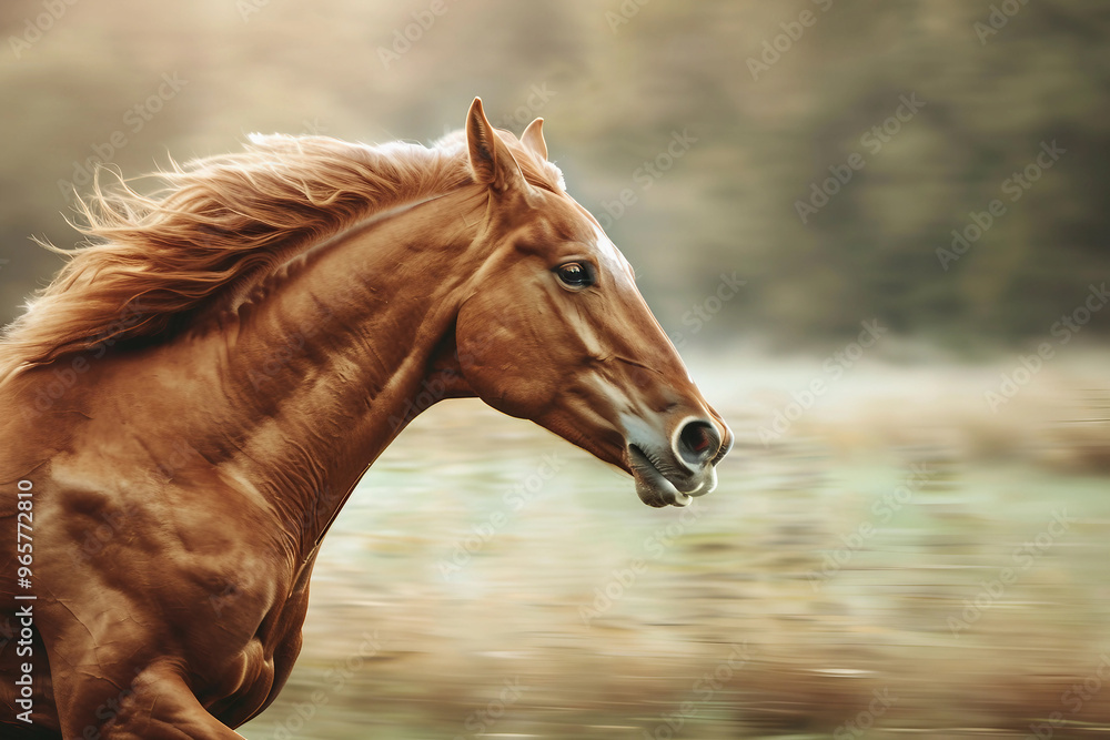 Obraz premium Generative AI photo image of person who ride horse, equestrian professional sport profession