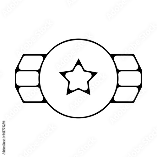 ceinture boxe Icone logo medaillle trophee prix label premier place competition sport ruban