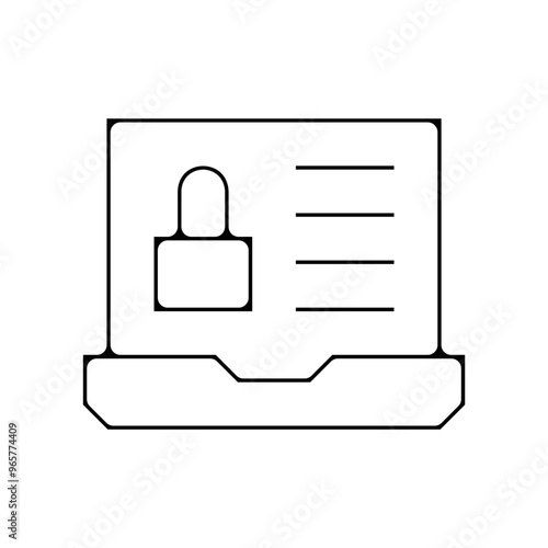 ensemble picto icones securite en ligne mot de passe verouille fin