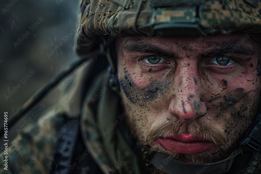 Generative ai photo of soldiers in combat gear with military equipment Generative ai photo of soldiers in combat gear with military equipment