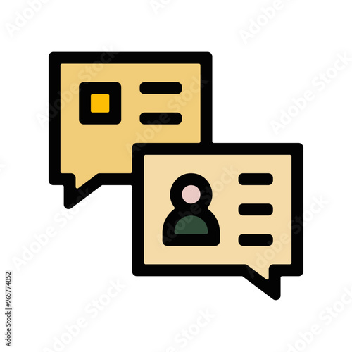 picto echange messagerie application communication message appli contact couleur gras