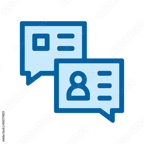 picto echange messagerie application communication message appli contact couleur bleu gras
