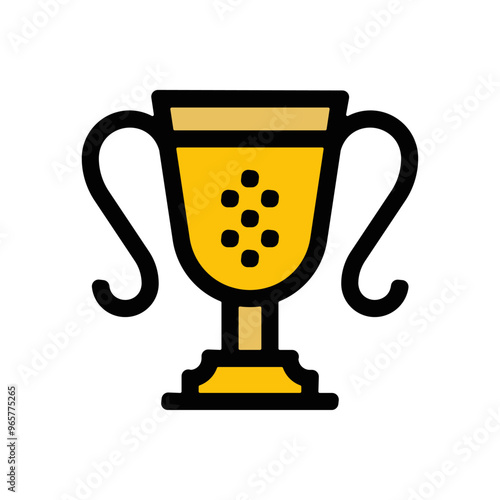 picto icones premier coupe trophee champion podium premiere place medaille honneur recompense vainqueur prix classement or couleur gras