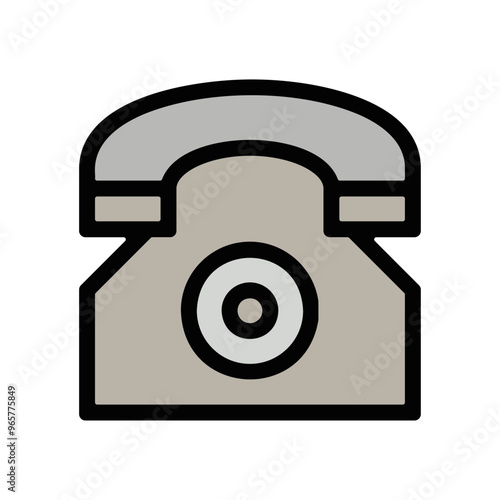 picto icones symbole standard telephonique appel couleur epais