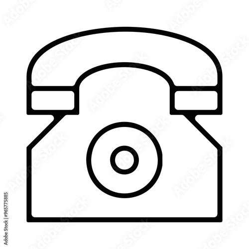 picto icones symbole standard telephonique appel noir